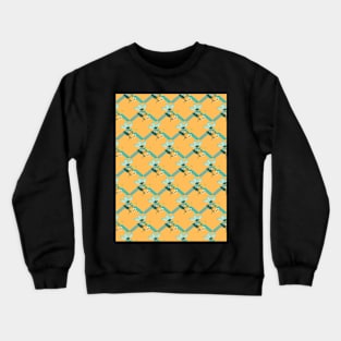 Yellow Flower Pattern Crewneck Sweatshirt